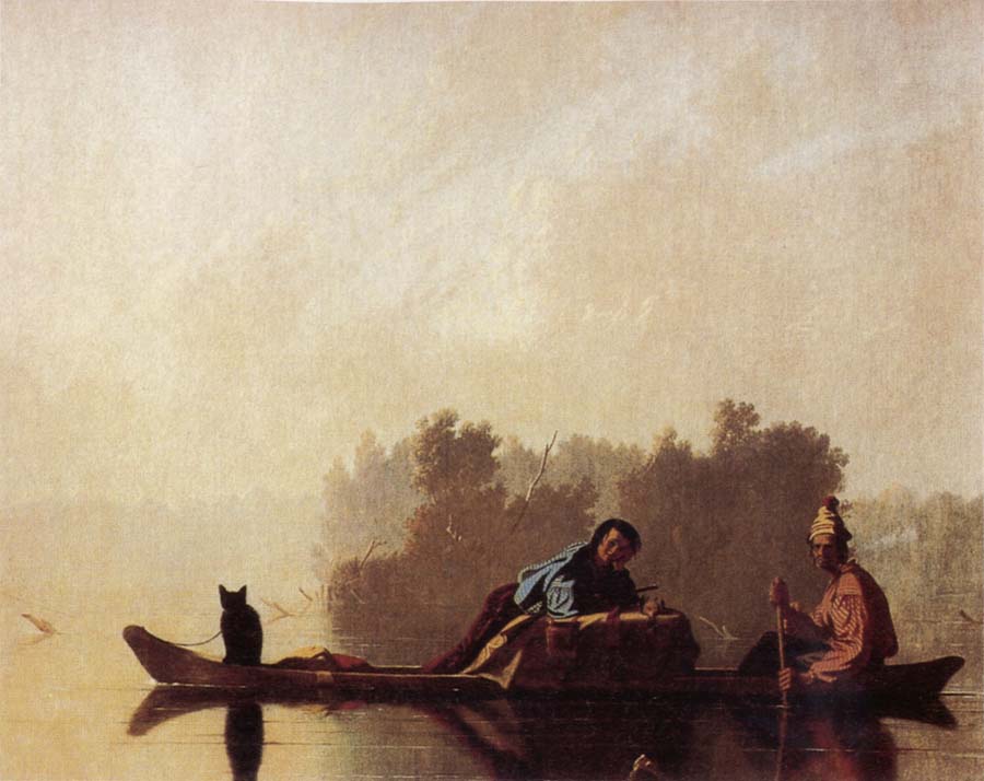 Fur Traders Descending the Missouri